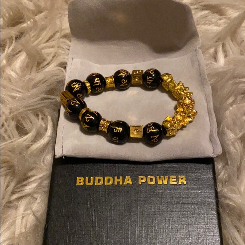 Double Feng Shui Obsidian Wealth Bracelet